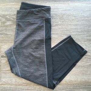 Champion Grey and Black Work Out Cropped Leggings